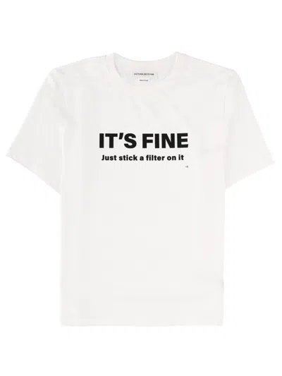 Victoria Beckham Classic Organic Cotton T-shirt In White