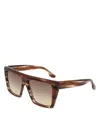 Victoria Beckham Brown Acetate Sunglasses In Brown