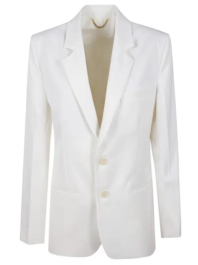 Victoria Beckham Classic Tailored Jacket In White