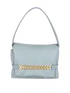 Victoria Beckham Puffy Chain Pouch In Silver