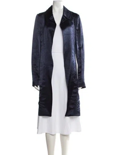 Pre-owned Victoria Beckham Coat In Blue
