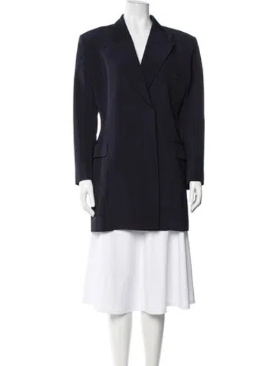 Pre-owned Victoria Beckham Coat In Blue