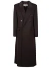 Victoria Beckham Double Faced Over Coat In Brown