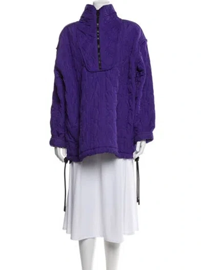 Pre-owned Victoria Beckham Coat In Purple
