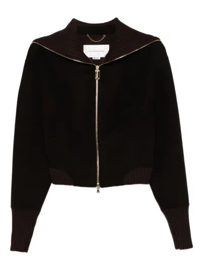 Victoria Beckham Coats Brown In Black