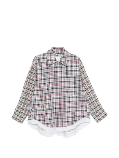 Victoria Beckham Cocoon Check-print Jacket In White