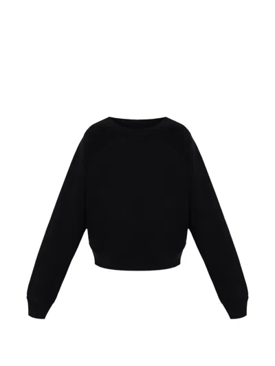 Victoria Beckham Constance Sweatshirt In Black