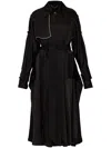 VICTORIA BECKHAM CONTRAST-TRIM TRENCH COAT