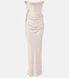 Victoria Beckham Corset Gown In Pink