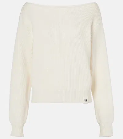 Victoria Beckham Cotton And Silk-blend Sweater