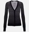 Victoria Beckham Cotton-blend Cardigan In Black