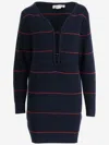Victoria Beckham Cotton Blend Knit Dress
