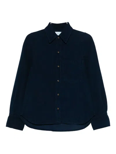 Victoria Beckham Cotton Corduroy Shirt In Black