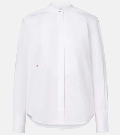 Victoria Beckham Cotton Poplin Shirt In White