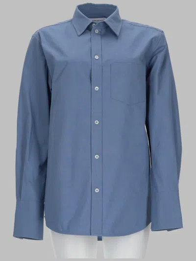 Victoria Beckham Cotton Shirt Size 6 In Blue