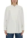 Victoria Beckham White Regular Solid Shirt In White