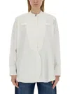 Victoria Beckham White Regular Solid Shirt In White
