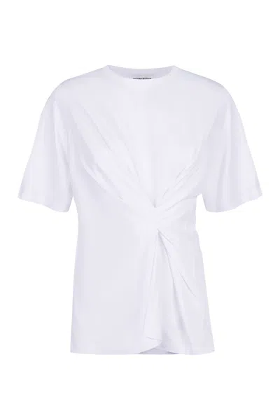 Victoria Beckham Cotton T-shirt In White