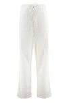 Victoria Beckham Drawstring Waist Wide Leg Trousers