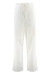 Victoria Beckham Drawstring Waist Wide Leg Trousers