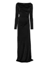 Victoria Beckham Midi Dress In Black