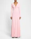 Victoria Beckham Gathered Gown In Candyfloss