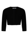 Victoria Beckham Vb Body Black Stretch-knit Cardigan In Black
