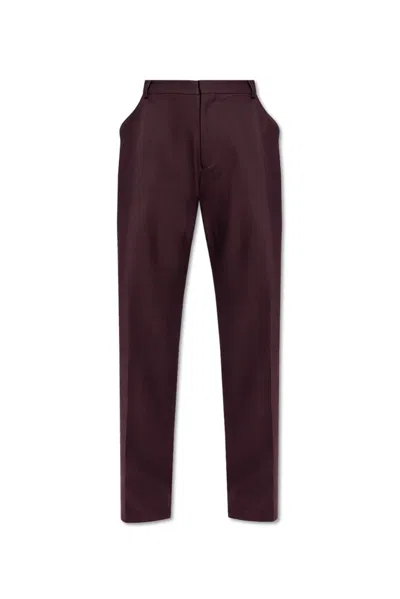 Victoria Beckham Creased Trousers In Purple