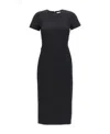 Victoria Beckham T-shirt Fitted Dress In Black