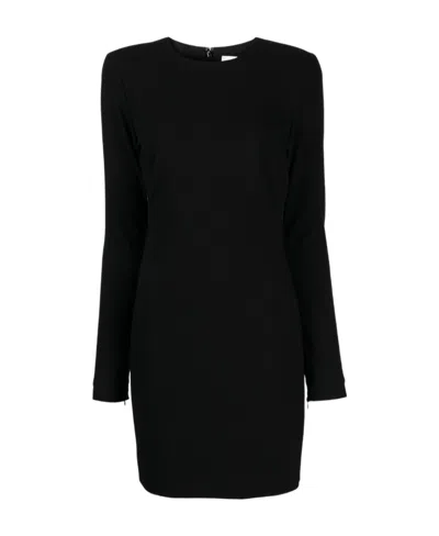 VICTORIA BECKHAM VICTORIA BECKHAM LONG SLEEVED CREPE MINI DRESS