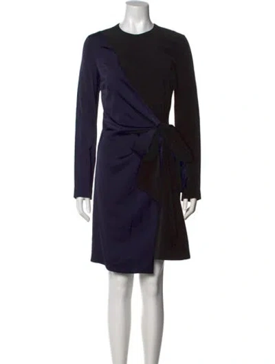 Pre-owned Victoria Beckham Crew Neck Knee-length Dress In Multi