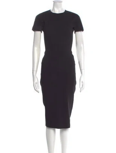 Pre-owned Victoria Beckham Crew Neck Midi Length Dress In Multi
