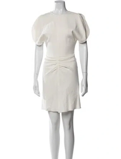 Pre-owned Victoria Beckham Crew Neck Mini Dress W/ Tags In Neutral