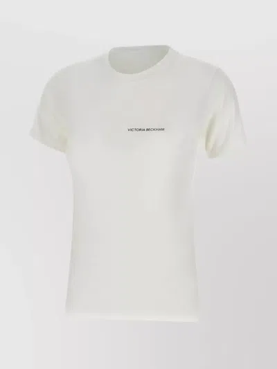 VICTORIA BECKHAM CREW NECK REGULAR FIT SHORT SLEEVES TOP
