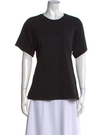 Pre-owned Victoria Beckham Crew Neck Short Sleeve T-shirt In Black