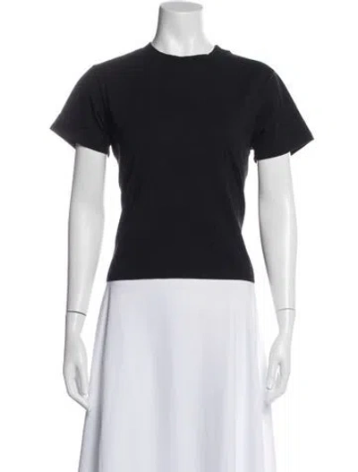 Pre-owned Victoria Beckham Crew Neck Short Sleeve T-shirt In Blue