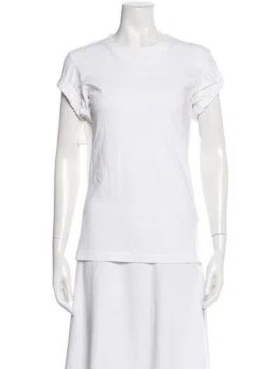 Pre-owned Victoria Beckham Crew Neck Short Sleeve T-shirt In White