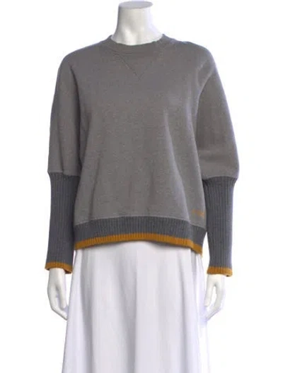 Pre-owned Victoria Beckham Crew Neck Sweater In Grey