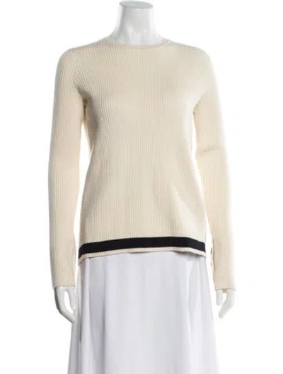 Pre-owned Victoria Beckham Crew Neck Sweater In Neutral
