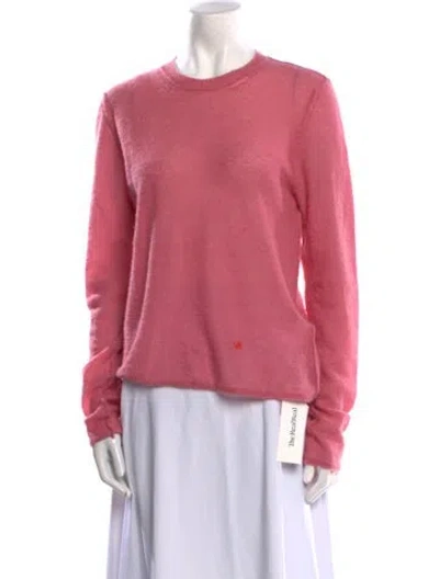 Pre-owned Victoria Beckham Crew Neck Sweater In Pink