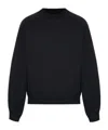 Victoria Beckham Raglan-sleeves Cotton Sweatshirt In Black