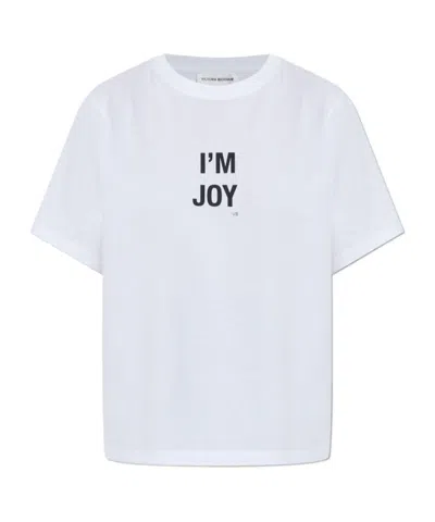 Victoria Beckham Crew Neck T-shirt In White