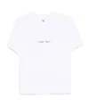 Victoria Beckham Womens White - Chic No Text-print Relaxed-fit Cotton-jersey T-shirt Xs In White