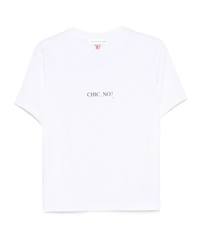 Victoria Beckham Crew Neck T-shirt In White