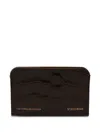 Victoria Beckham Croco-effect Cardholder In Brown