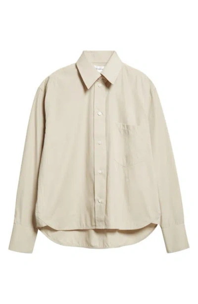 Victoria Beckham Crop Button-up Shirt In Neutral