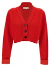 Victoria Beckham Cropped V-neck Cardigan
