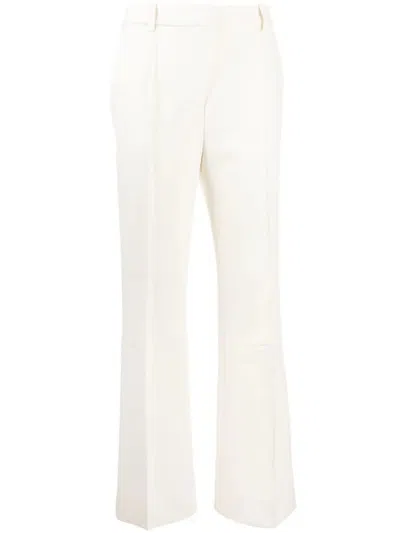 Victoria Beckham Cropped Kick Trouser In White