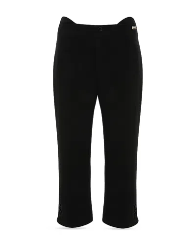 Victoria Beckham Cropped Pants In Black