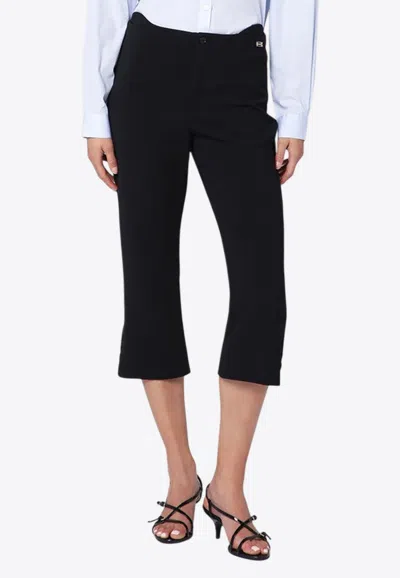 VICTORIA BECKHAM CROPPED PANTS IN WOOL-BLEND
